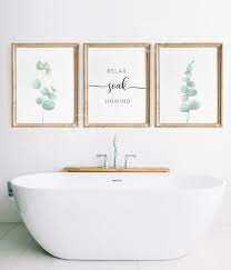 Bathroom Wall Decor Set Of 3 Wall Art Farmhouse Wall Art Etsy Bathroom Wall Decor Farmhouse Wall Art Bathroom Wall Art