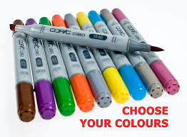 Copic Ciao Twin Tip Marker Pens All Colours Codes E R Black Marker Pen Copic Ciao Copic