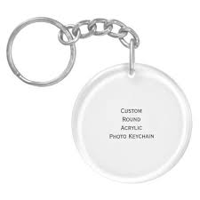 Create Custom Round Acrylic Photo Keychain Keyring Zazzle Com In 2020 Photo Keychain Keychain Keychain Display