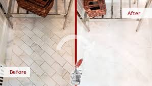 Grout sealing will not work well in a dirty or wet environment. Our Grout Cleaning And Sealing Service Said Goodbye To Grime And Brought Back The Shine For This Bathroom Floor In Mamaroneck Ny