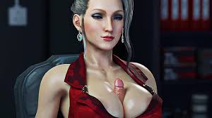 SCARLET USES RED MATERIA AS HER PERSONAL PET COCK TO MASSAGE HER FAT  FUCKING BREASTS FOR CUM