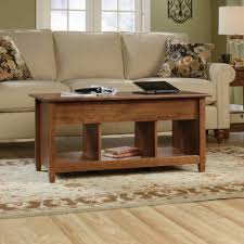 Sauder harvey park coffee table, black/clear glass amazon. Sauder Edge Water Lift Top Coffee Table Auburn Cherry Finish Walmart Com Walmart Com