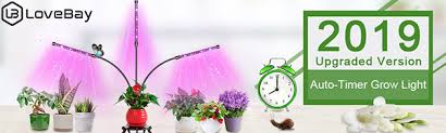 36 led beads & 5 dimmable levels : Pflanzenlampe Led 27w Lovebay 3 Heads 54 Leds Vollspektrum Pflanzenlampe 3 Timer 4 8 12h Dimmbar 8 Lichtstarken Automatische Zeitschaltuhr Pflanzenlicht Led Uv Lampe Pflanzen Wachstumslampe Amazon De Garten