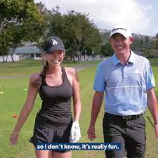 And he's not just winning at golf — it seems like he's but zhu is so much more than just morikawa's girlfriend and golf caddy — she's a golfer herself, and a pretty impressive one at that. Pga Tour Collin Morikawa And Katherine Zhu Hit The Links At The Sony Open Facebook