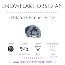 Snowflake Obsidian Healing Crystal Crystal Healing Stones Spiritual Crystals Snowflake Obsidian