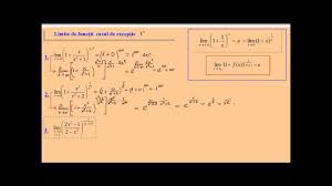 Calculul unor limite cu teorema lui l'hospital. Calculul Unor Limite De Functii