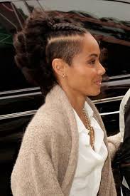 I Love Jada Pinkett Smith S Shaved Side Hairstyle With The Braided Mohawk Shaved Side Hairstyles Natural Hair Styles Hair Styles