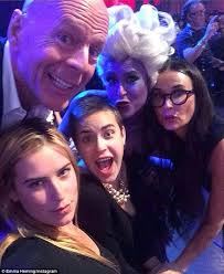 Bruce Willis kisses RED co-star Mary-Louise Parker in NYC for Tony Award  nods