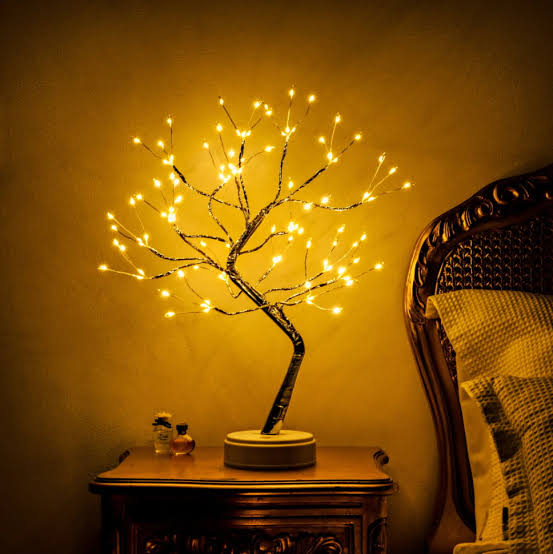 Decorative LED Tree Lamp Table top,Fairy Lights Spirit Tree, Bonsai Tree Light, Decoration for Room,Wedding,Bedroom,Gifts (36 LED Pearl) thumbnail