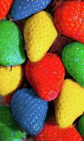Colourful Strawberries By Peter Chadwick Lrps Rainbow Colors Color Splash World Of Color
