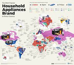 The Most Popular Brand In Every Country Mapped Vivid Maps In 2021 Map Economic Map Historical Maps