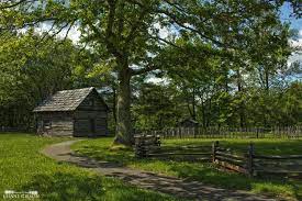 Puckett cabin on the blue ridge parkway. Puckett Cabin