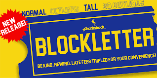 Make a blockbuster logo design online with brandcrowd's logo maker. Blockletter Is A Display Font Modeled After The Defunct Blockbuster Video Logo The Free Demo Is Available For Personal Use Download Fonts Envato Stencil Font