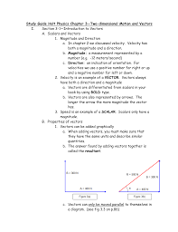 The direction could be described as. Holt Physics Chapter 3 Two Dimensional Motion