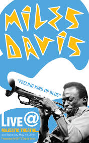 Miles davis poster, wearing sunglasses, playing the trumpet, jazz. Miles Davis Concert Poster On Behance