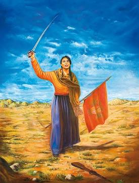 Juana Azurduy, símbolo de la resistencia y libertad latinoamericana., generada por IA