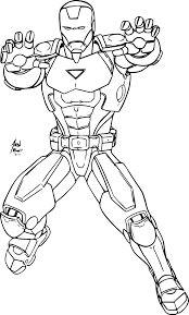 coloriage avengers iron man a imprimer pages de gratuites pour les enfants