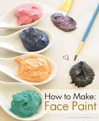 The Natural Beauty Workshop Make Your Own Face Paint Diy Face Paint Homemade Face Paints Face Paint Recipe