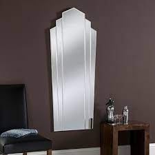 Full length mirror with black browse our full collection of frameless wall mirrors available to buy direct from stock.there's something for everyone with the various styles. Fan Style Long Frameless Art Deco Bevelled Wall Mirror Full Length Mirror 325 00 Mirror Shop Uk