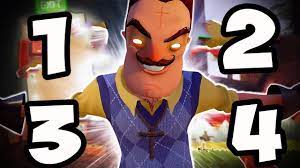 hello neighbor butun alphalari bitirdim 1 2 3 4 youtube