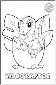 This dinosaurs coloring pages are fun way to teach your kids about dinosaurs. Velociraptor Coloring Pages
