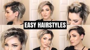 This feathery cut with bangs and layers give shape to very short hair and gives off a casual tousled look or a glamorous movie star look depending on how it's styled. Easy Hairstyles For Short Hair Chloe Brown Youtube Short Hair Styles Easy Easy Hairstyles Short Hair Tutorial
