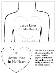 Check out our jesus in her heart selection for the very best in unique or custom, handmade pieces from our shops. Church House Collection Blog Jesus Lives In My Heart Craft Bible Lessons For Kids Sunday School Activities Sunday School Lessons