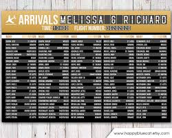 Wedding Seating Chart Rush Service Travel Arrivals Airport Wedding Seating Chart Reception Poster Gold Digital Printable File Hbc Na In 2020 Seating Chart Wedding Wedding Seating Reception Poster