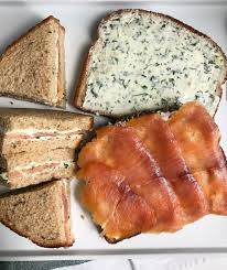 Barefoot Contessa Smoked Salmon Tea Sandwiches With Lemon Herb Butter Tea Sandwiches Recipes Tea Sandwiches High Tea Food
