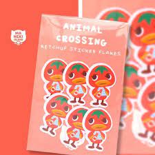 Nintendo Switch Animal Crossing New Horizon Ketchup Sticker Etsy Nintendo Switch Animal Crossing Animal Crossing Planner Stickers