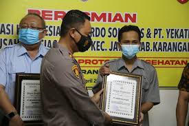 Dengan Program Pabrik Siaga Candi Pt Ski Sekar Nusa Kreasi Indonesia Lindungi Asetnya Berupa Karyawan Yang Sehat Polres Karanganyar