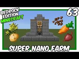 Super Nano Farm Tutorial Minecraft Minecraft Tutorial Minecraft Blueprints