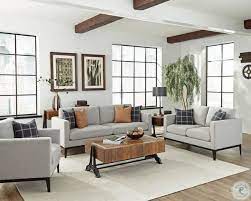 Gray couches are trending upward fast since 2010. Apperson Light Gray Living Room Set From Coaster Coleman Furniture