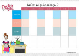 Organiser une semaine de repas, midi et soir, pour toute la famille, c'est presque un emploi à part entière ! Planning Vierge Menu De La Semaine Recettes Cookeo