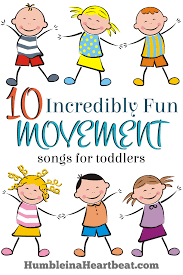 10 Fun Movement Songs For Toddlers On Youtube Songs For Toddlers Kids Songs With Actions Kids Songs