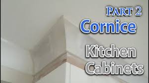 Yesterday i gave you the evolution of a corner of our new kitchen. Cornicing Kitchen Cupboard Overheads Youtube