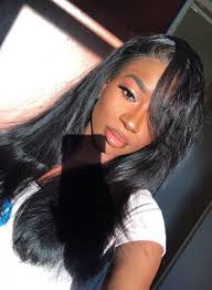 Black girl with long curly hair. Pin On Black Girls Hairstyles