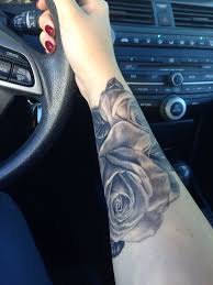 Rose Flower Tattoo On Forearm Tattoos Forearm Tattoos Black And Grey Rose Tattoo