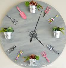 How To Make A Faux Or Real Garden Clock Worthing Court In 2020 Diy Clock Wall Garden Clocks Wall Clock