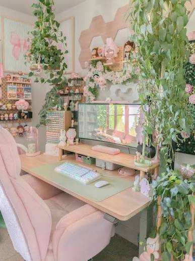 Mô hình Mini Block động vật vòng hoa trang trí bàn học