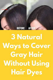 3 Natural Ways To Cover Gray Hair Without Using Hair Dyes Dyeing Your Hair Takes A Lot Of Effort There Are So Ma Covering Gray Hair Home Beauty Tips Dyed Hair