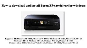 For all other products, epson's network of independent specialists offer authorised repair services, demonstrate our latest products and stock a comprehensive range of the latest epson products please enter your postcode below. How To Download And Install Epson Xp 520 Driver Windows 10 8 1 8 7 Vista Xp Youtube