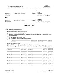 Helping your child prepare for college seems daunting. Missouri Parenting Plan Example Fill Out And Sign Printable Pdf Template Signnow