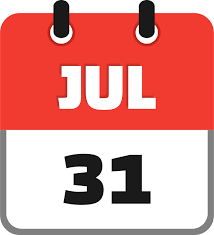 Calendar July 31 icon SVG Vector & PNG Free Download | UXWing