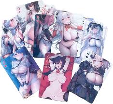 Uncensored Hentai Waifu Cards:Lewd Anime Poker Cards for Sexy Card Games &  Collectors,Free Storage Box-Nude Playing Cards (Colorful-d)