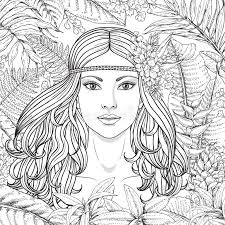 Coloring Fern Stock Illustrations