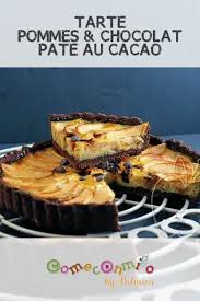 Tarte Pommes Chocolat Pate Au Cacao En 2020 Tarte Pomme Chocolat Tarte Aux Pommes Chocolat