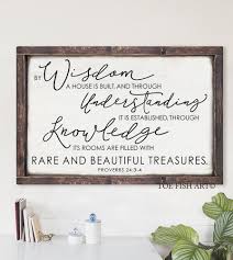 By Wisdom A House Is Built Shiplap Proverbs 24 3 Scripture Etsy Wood Signs Bible Verse Diy Wood Signs Scripture Signs