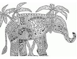 Dogs love to chew on bones, run and fetch balls, and find more time to play! Free Coloring Page Decorated Elephant By The Harstad Collection