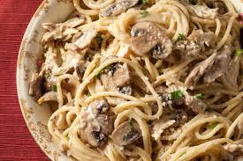 This is comfort food at it finest! Creamy Chicken And Mushroom Spaghetti The Best Spaghetti Recipes Pictures Chowhound
